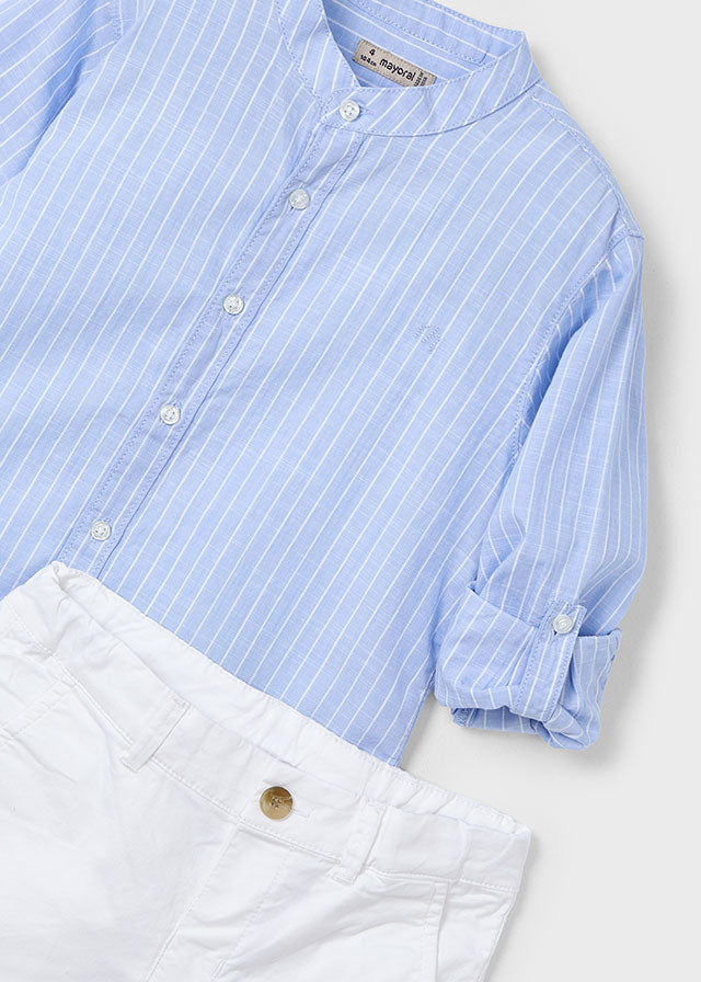 L/s buttondown w/bermuda set