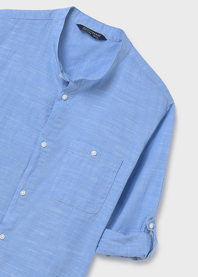 L/s mao collar shirt