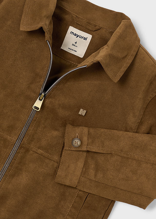 Faux suede jacket