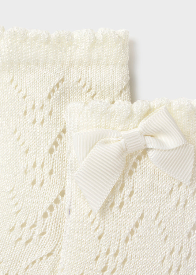 Knit detail socks