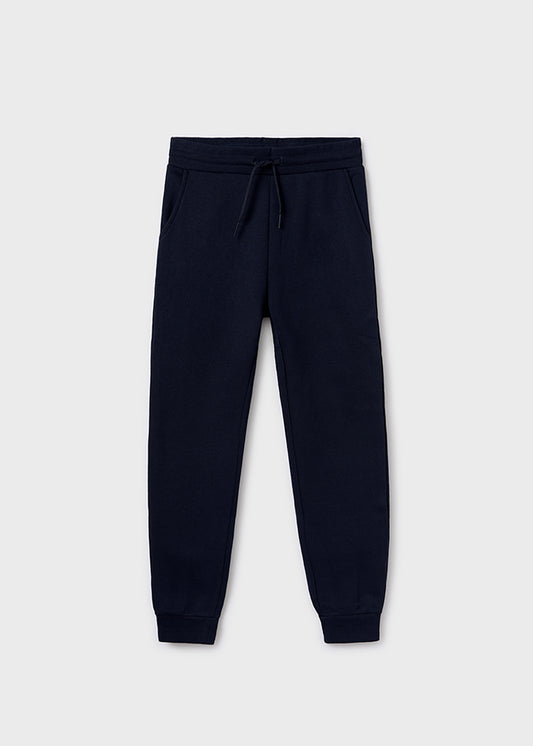 Basic cuffed fleece trousers