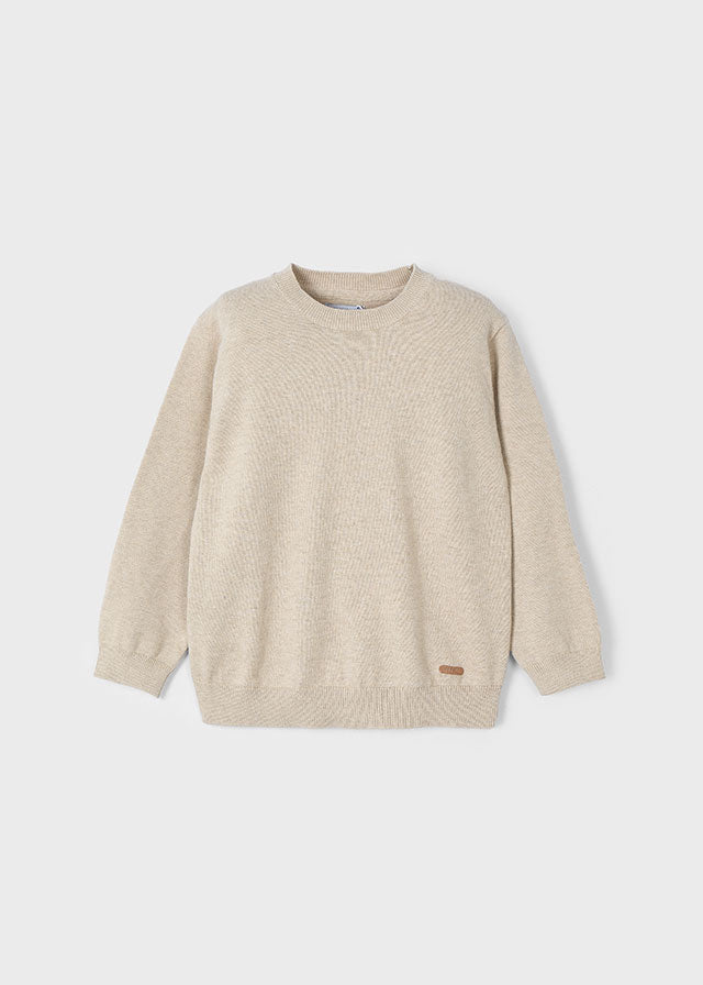 Basic cotton jumper w/round