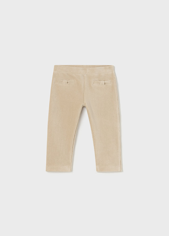 Basic cord knit trousers