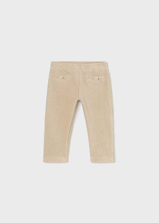 Basic cord knit trousers