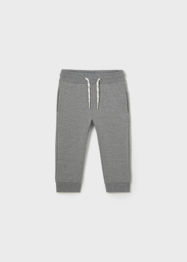 Basic cuffed fleece trousers