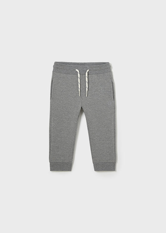 Basic cuffed fleece trousers