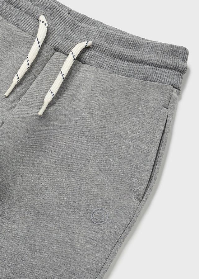 Basic cuffed fleece trousers