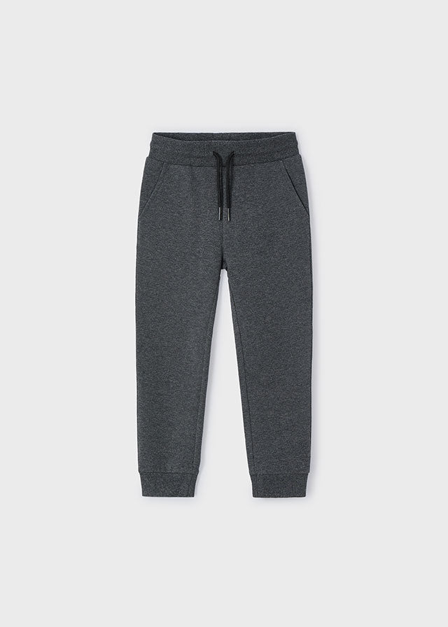 Basic cuffed fleece trousers