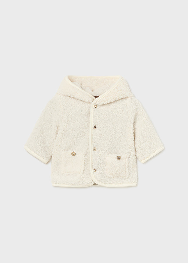 Reversible shearling coat