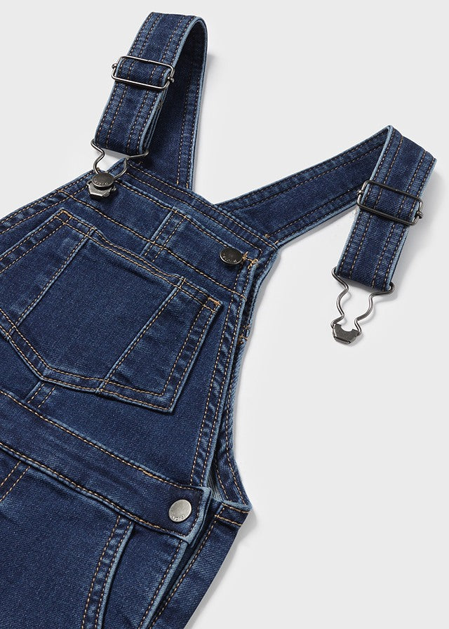 Soft denim overalls