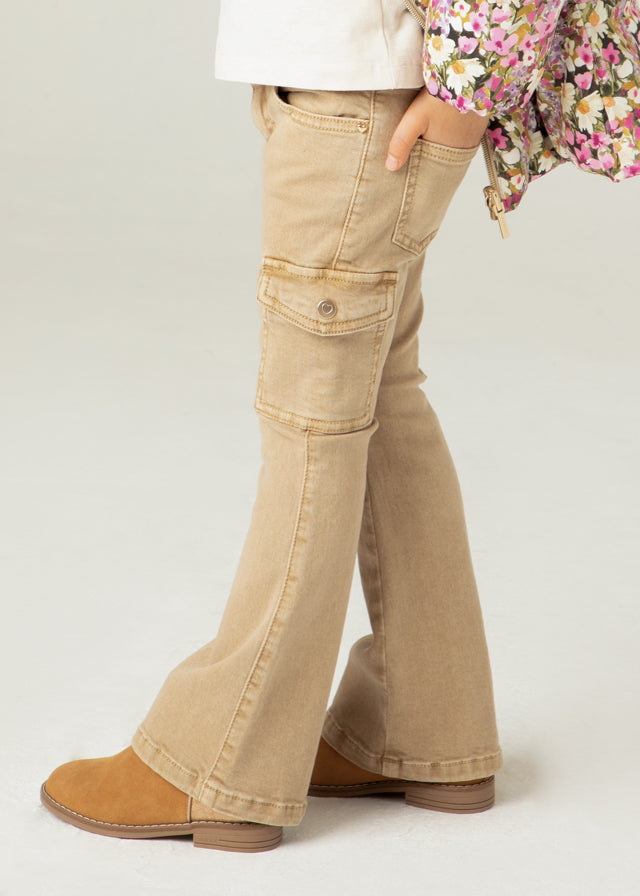 Flared cargo pants