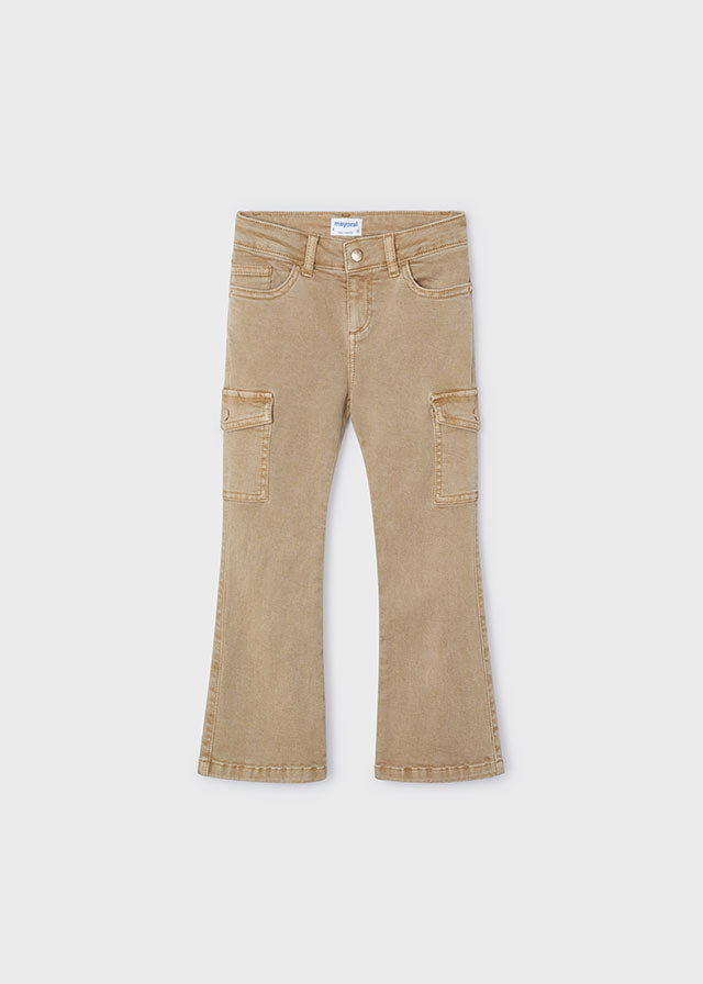 Flared cargo pants