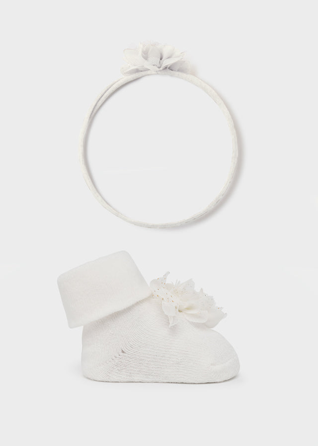 Headpiece and sock set