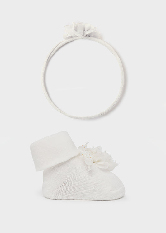 Headpiece and sock set