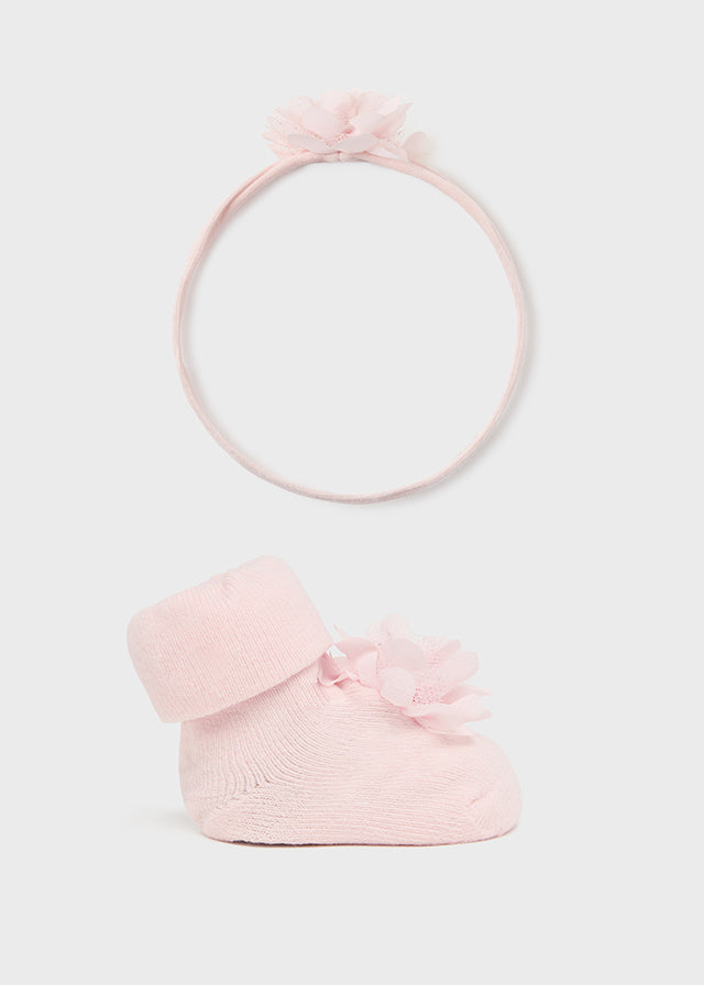 Headpiece and sock set