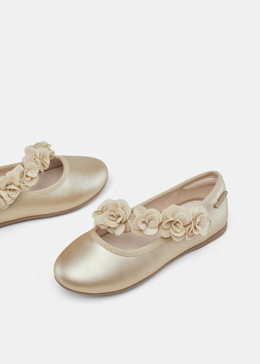 Floral ballet flats