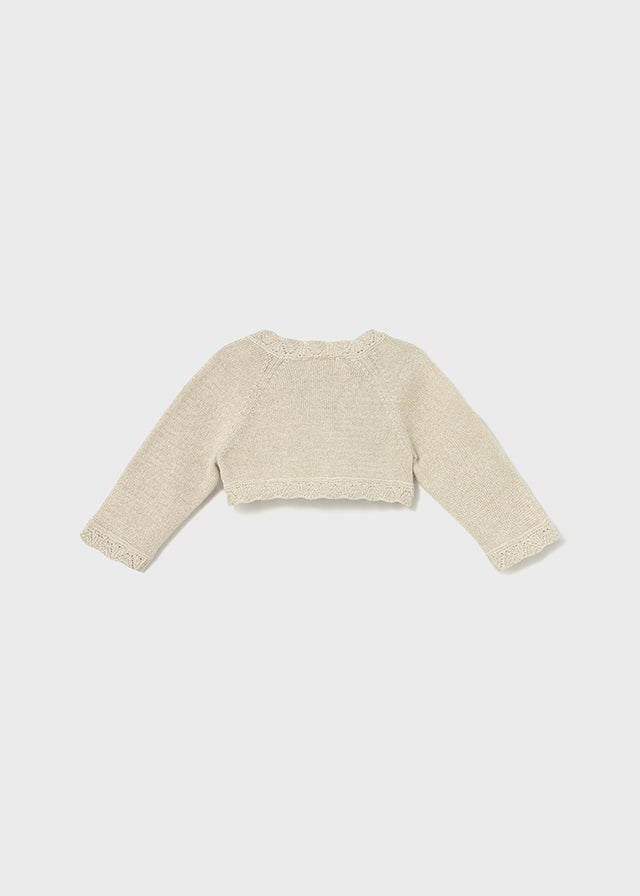 Basic knit short cardigan