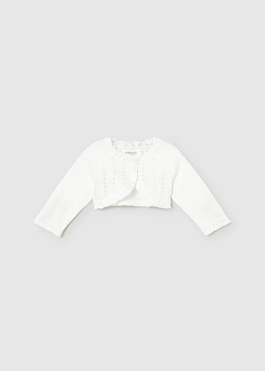 Basic knit short cardigan