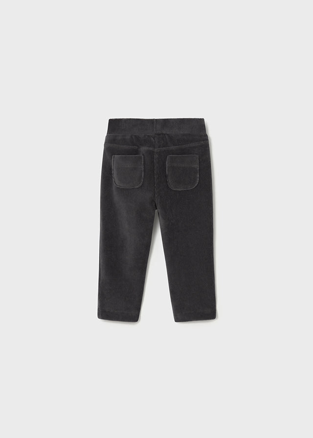 Basic cord knit trousers