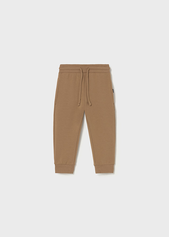 Basic cuffed fleece trousers