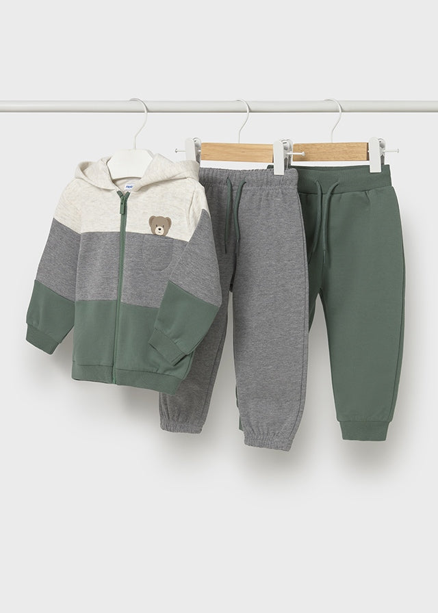 Basic plush 2 pants tracksuit