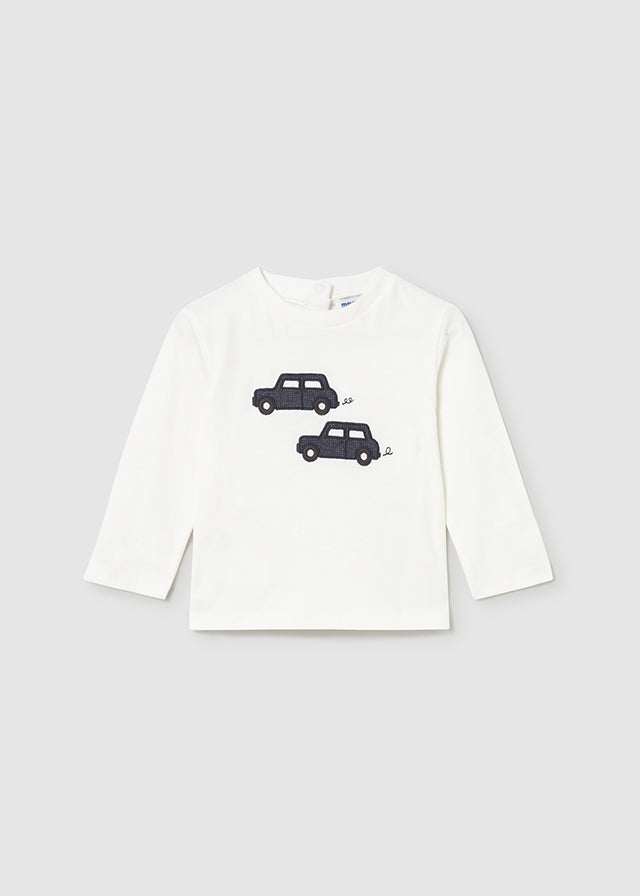 L/s t-shirt knit applique