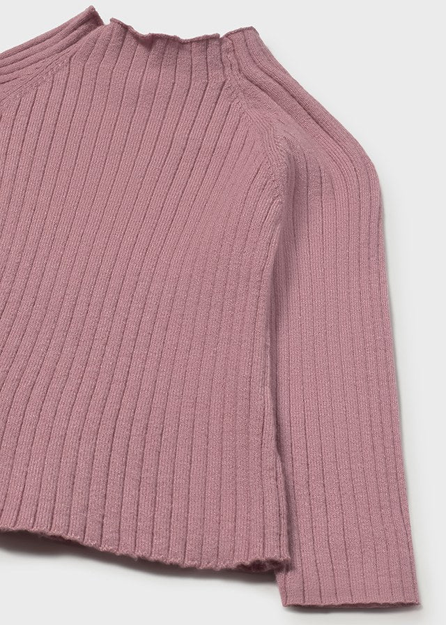 Knit mockneck