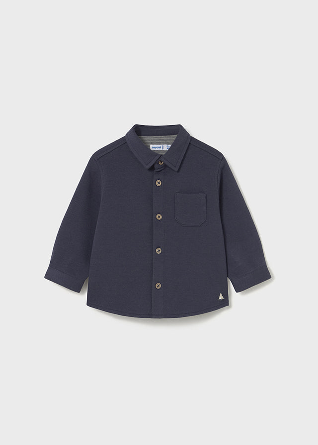 double knit overshirt