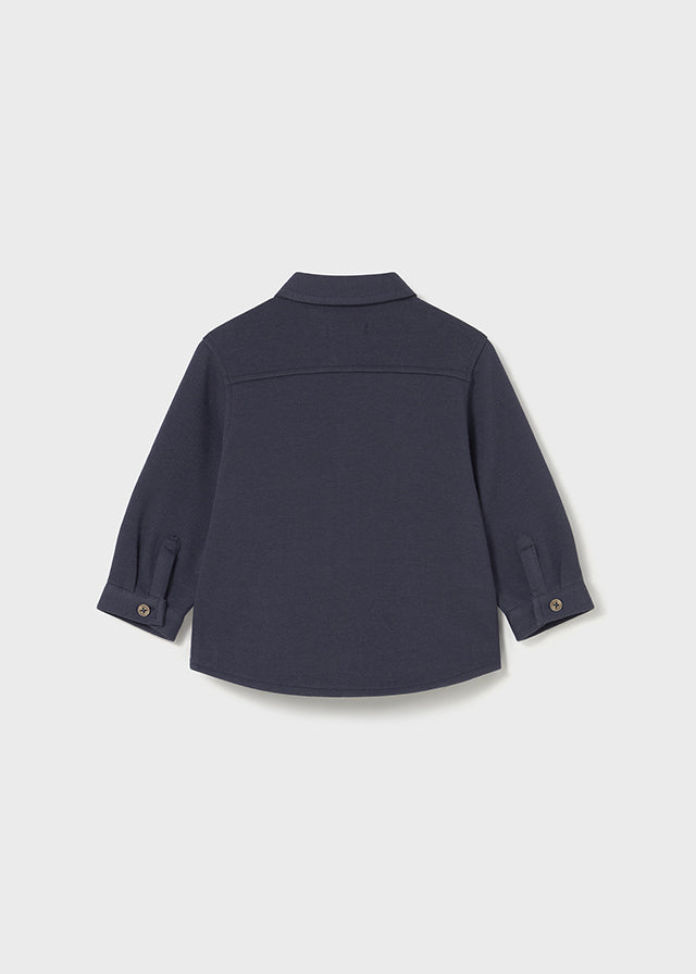double knit overshirt
