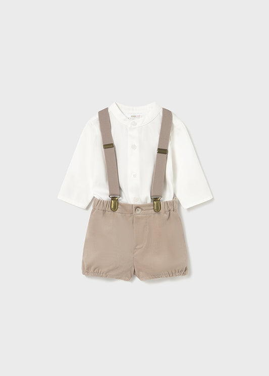 Shorts with suspender set