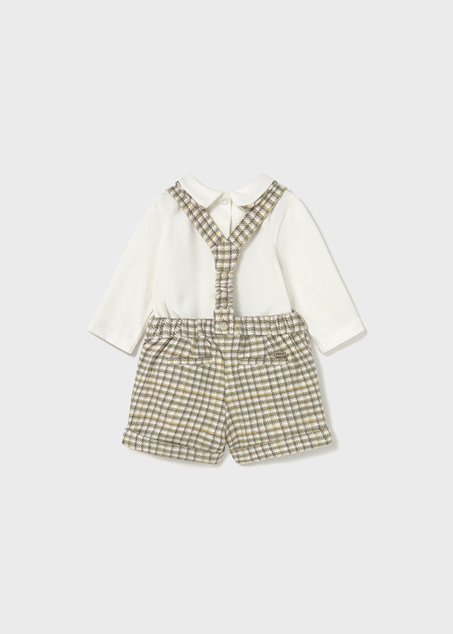 Shorts with suspender set