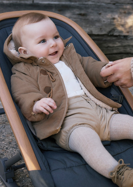 Corduroy trench coat