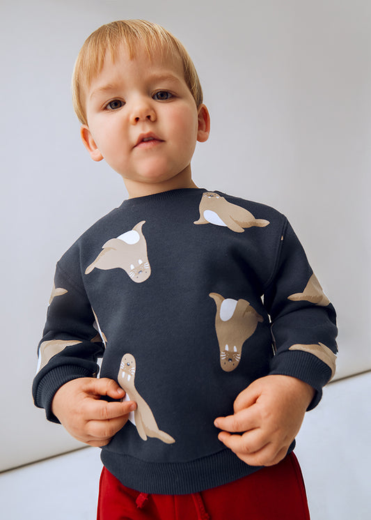 Printed pullover