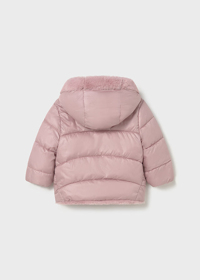 Reversible faux fur jacket