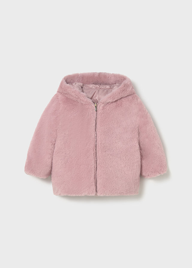 Reversible faux fur jacket