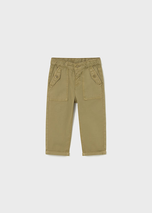 Twill pocket pants