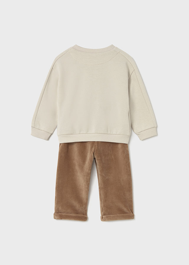 Corduroy trouser set