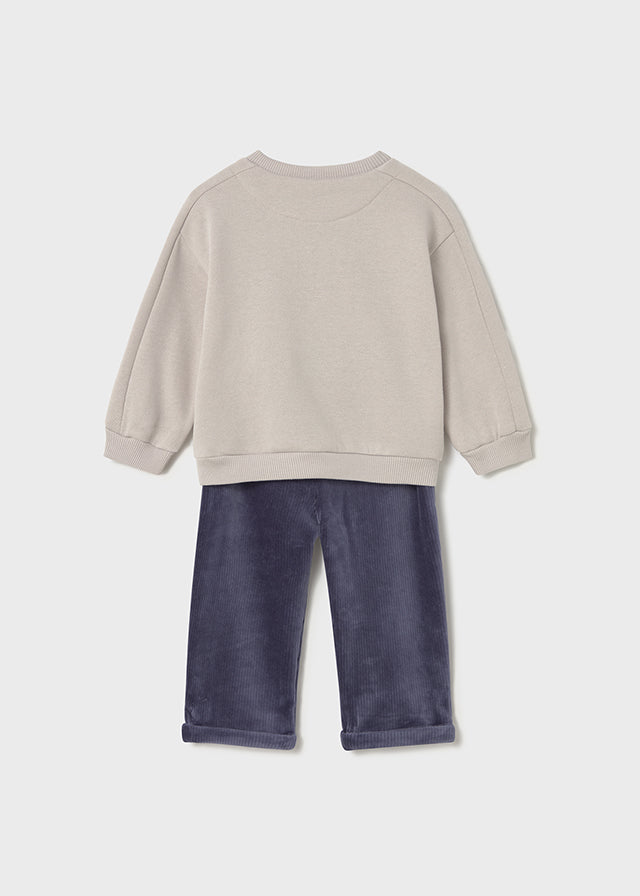 Corduroy trouser set