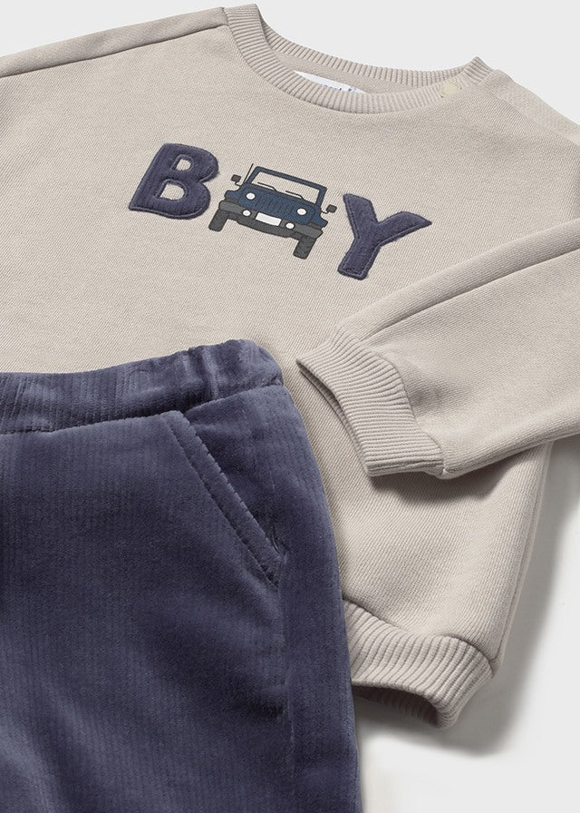 Corduroy trouser set