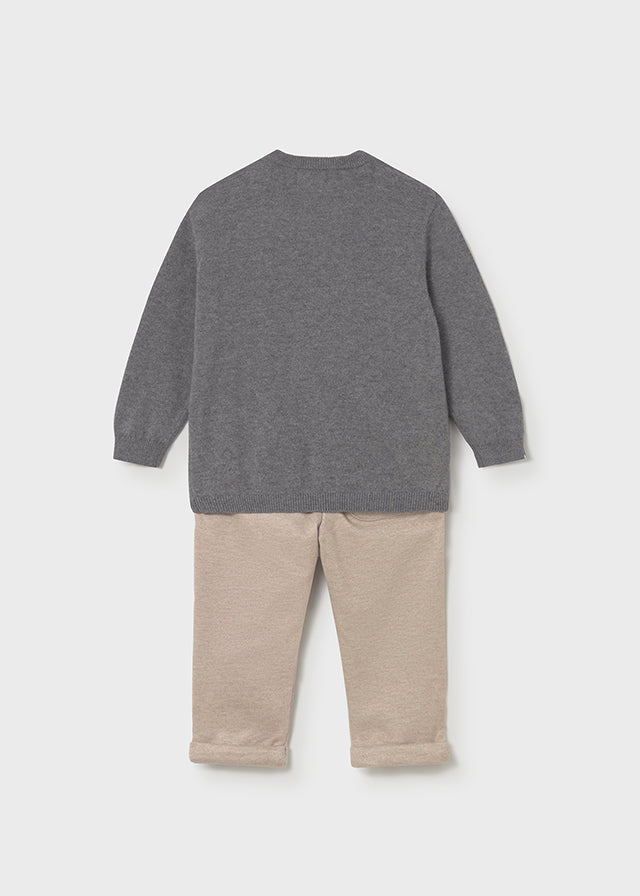 Set long trousers with sweater