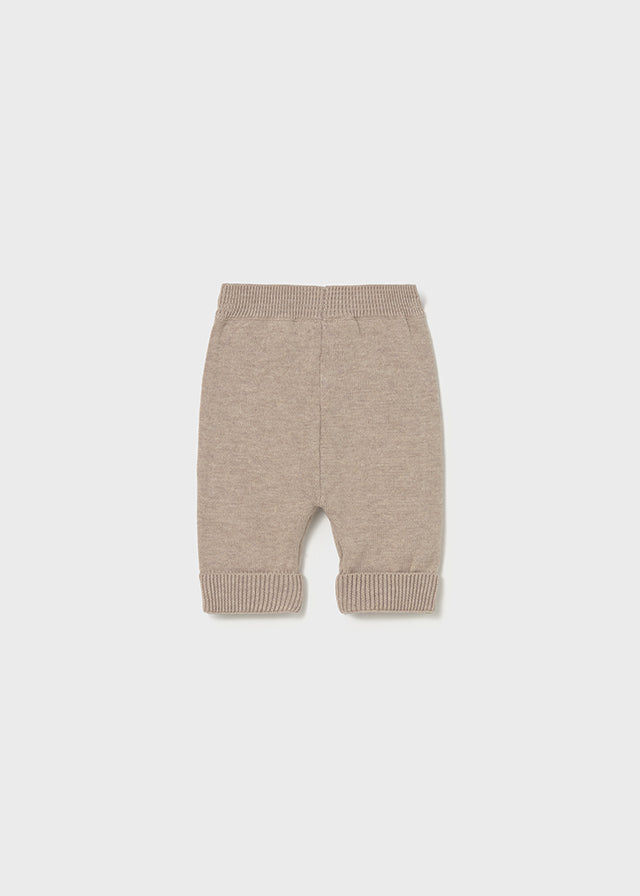 Long knit 3-piece trouset set