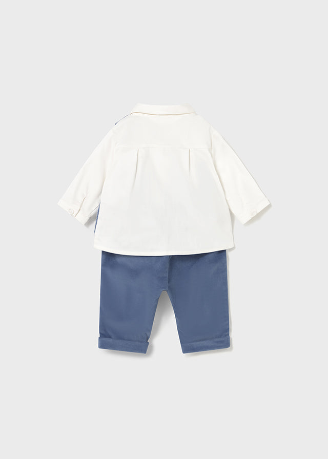 Vest shirt pants set