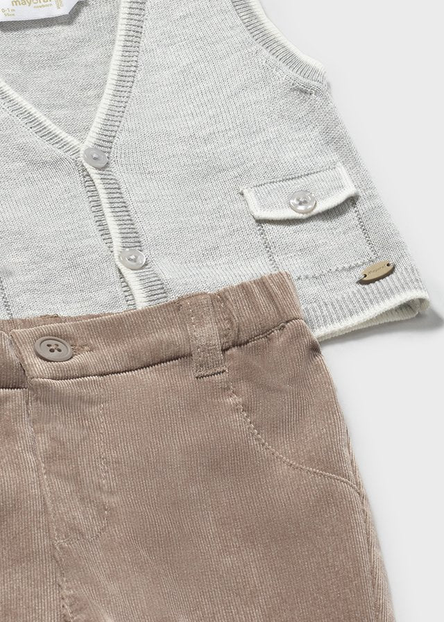 Trouser w/ vest set
