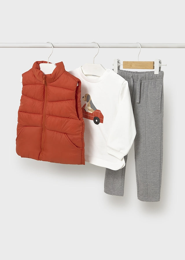 Pullover vest pants set