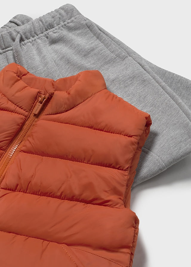 Pullover vest pants set