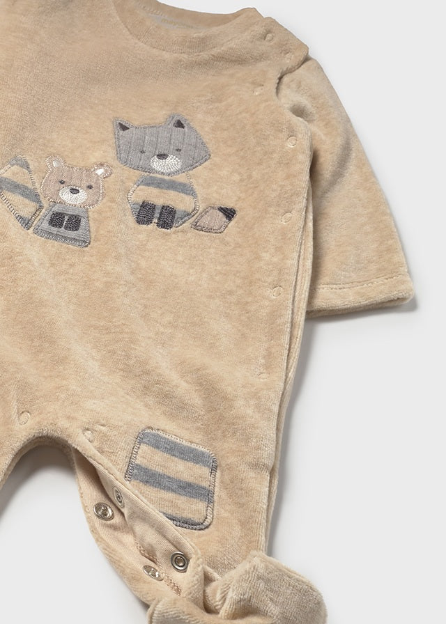 2 Pcs velour onesie