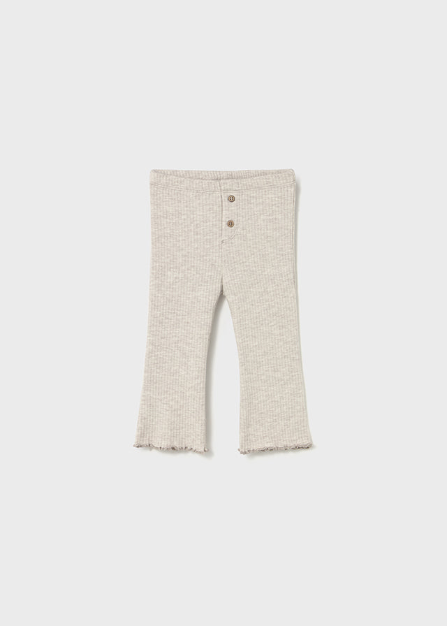Ribbed flare legging