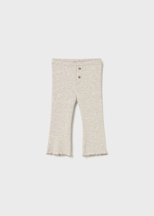 Ribbed flare legging