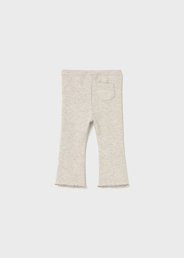 Ribbed flare legging
