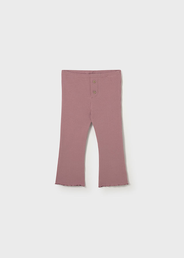 Ribbed flare legging